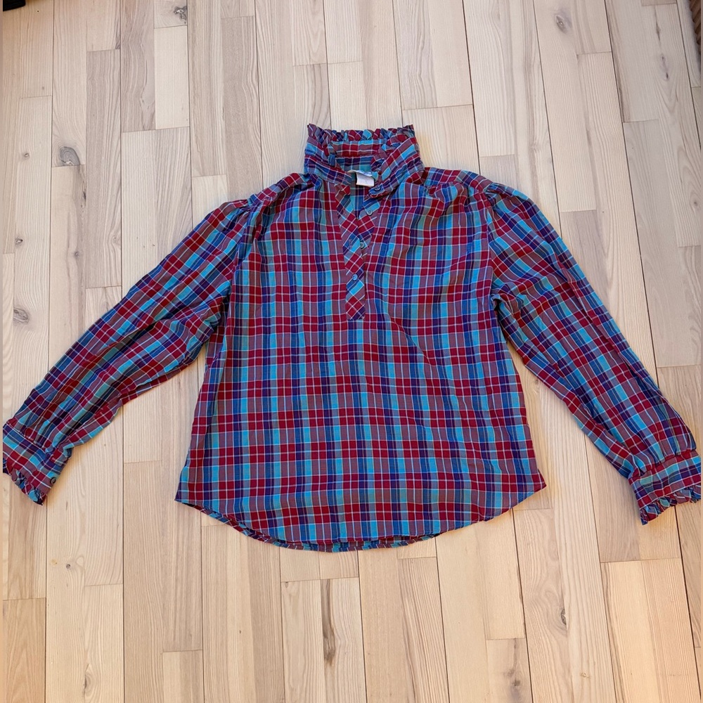 Lady Oak Hill Plaid Long Sleeve Shirt - Vintage